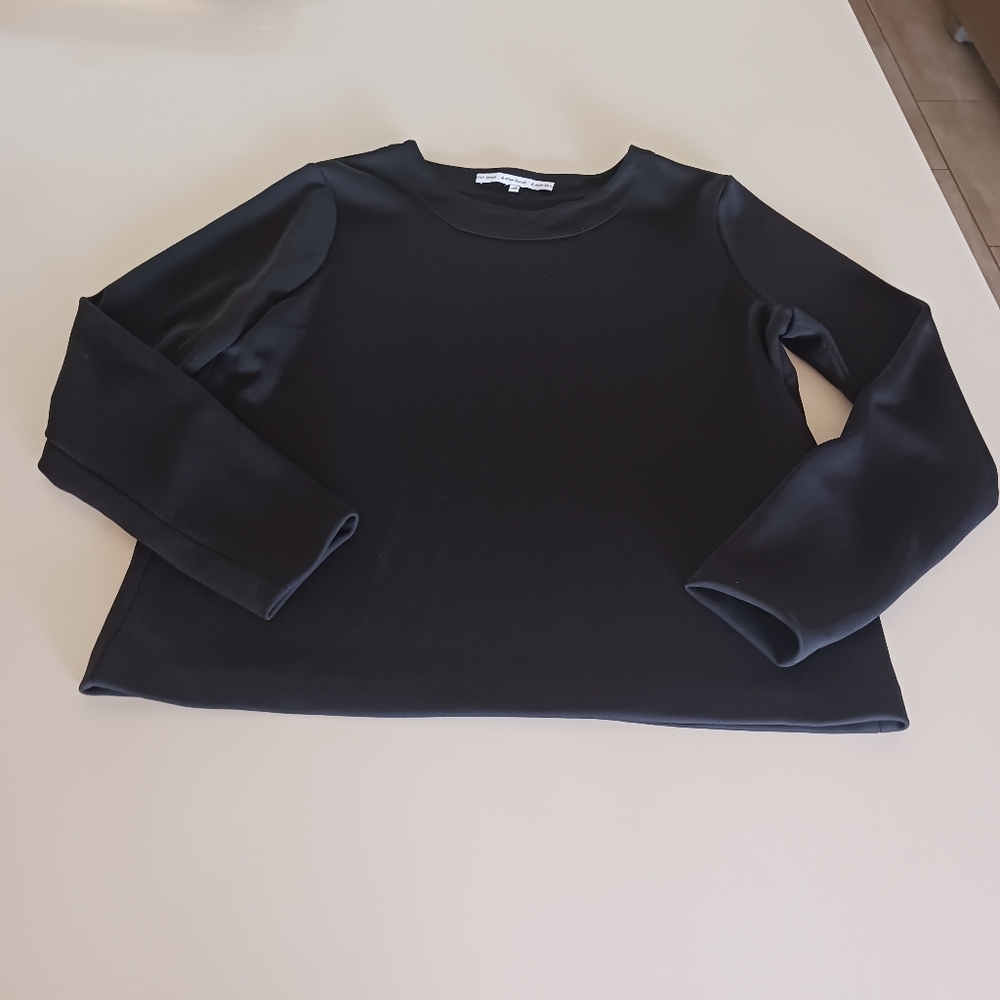 & other stories size 42 US 12 women's long sleeve black shirt